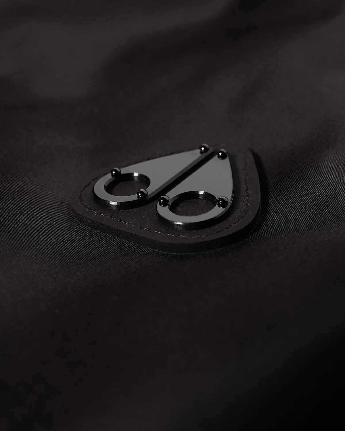 Moose Knuckles Drift Satin bomber noir