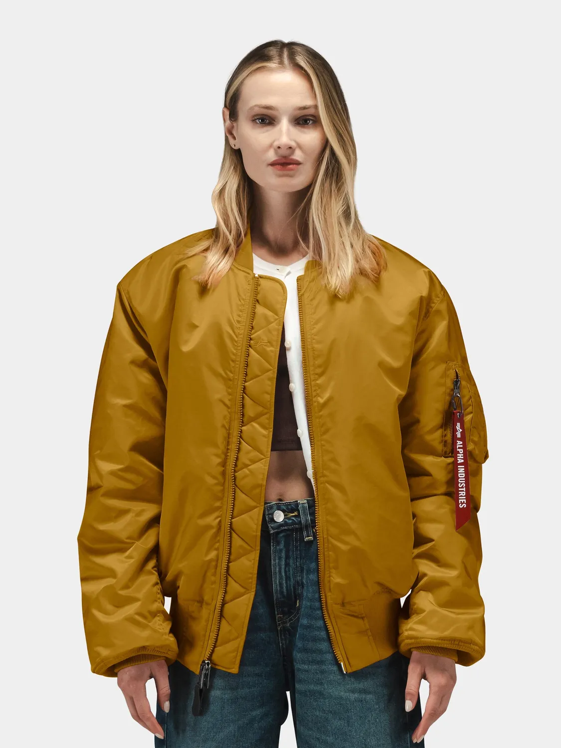 Alpha Industries MA-1 blouson kaki nylon réversible