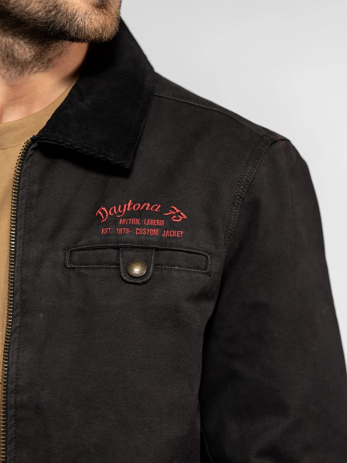 Daytona Maccon veste worker toile coton black robuste