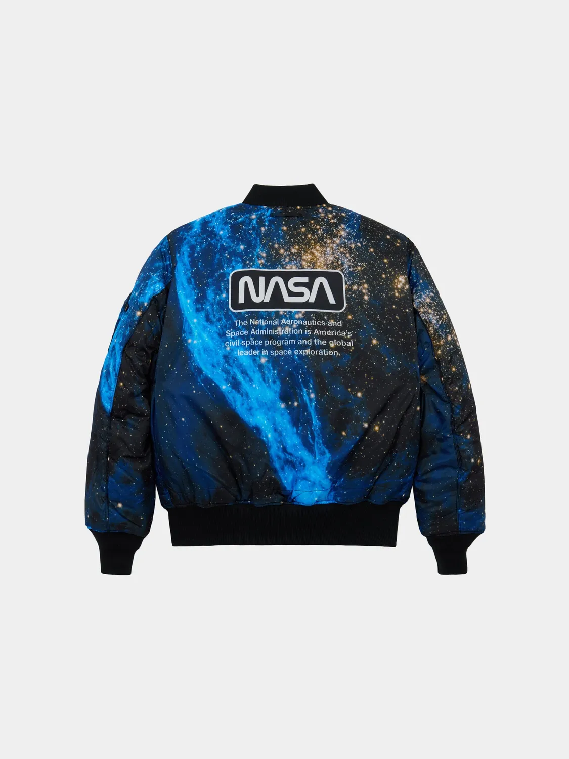 Alpha Industries MA-1 bomber NASA Galaxy orange réversible