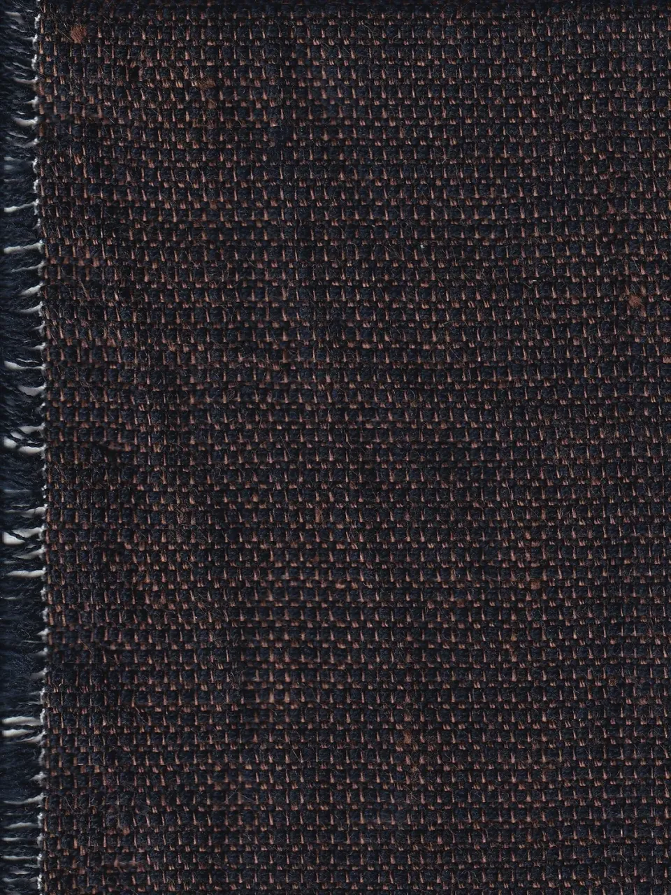 Hollington toile pur lin réglisse tissu au mètre 100% lin