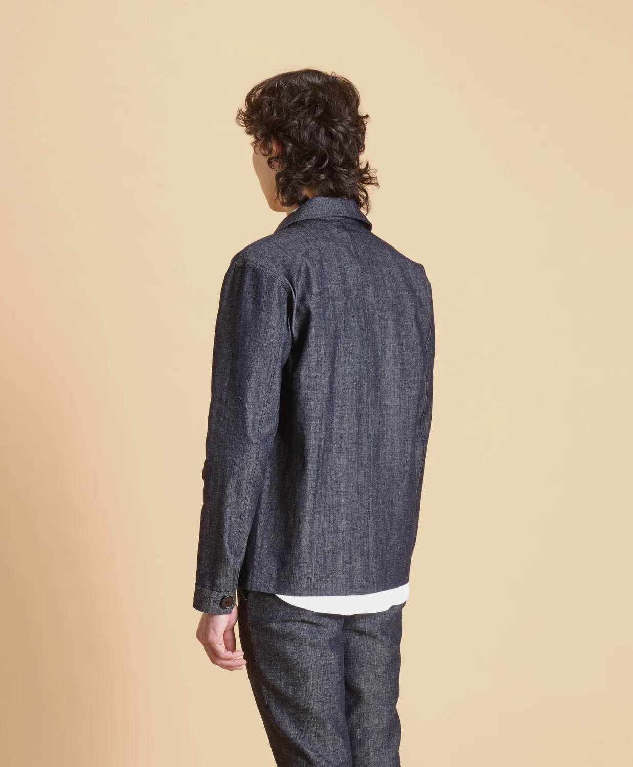 SOUBACQ Le Bleu Majorelle veste de travail denim japonais