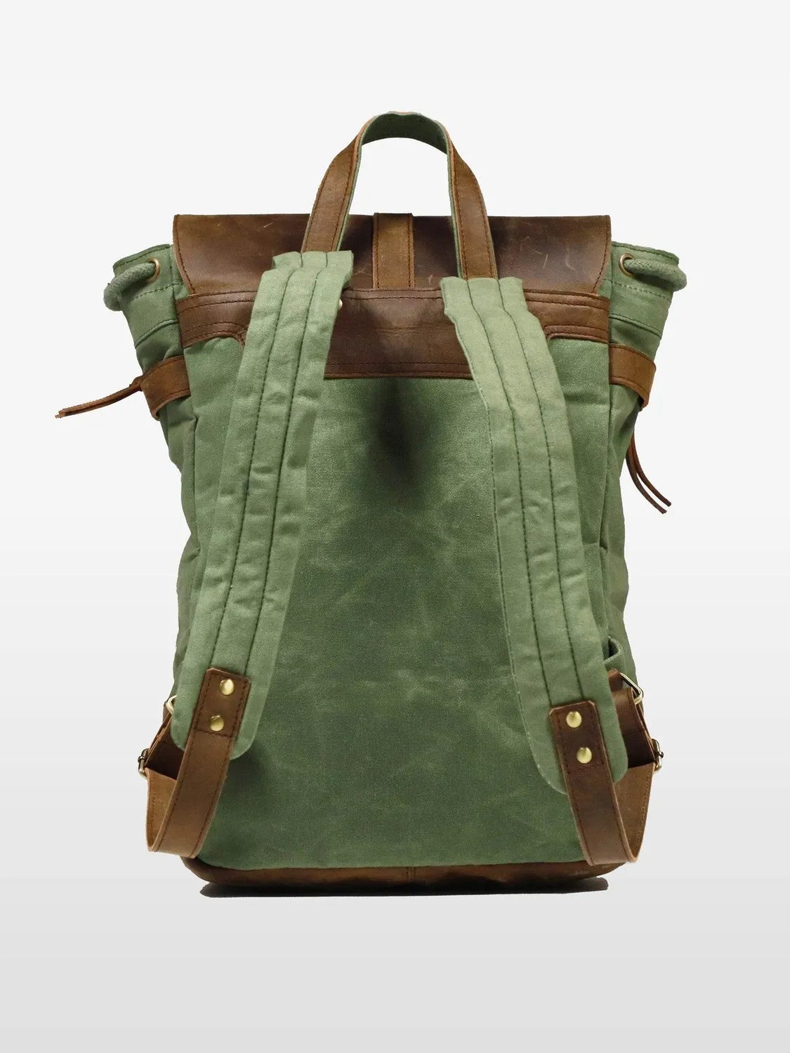 Daytona Backpack sac à dos toile cuir cognac