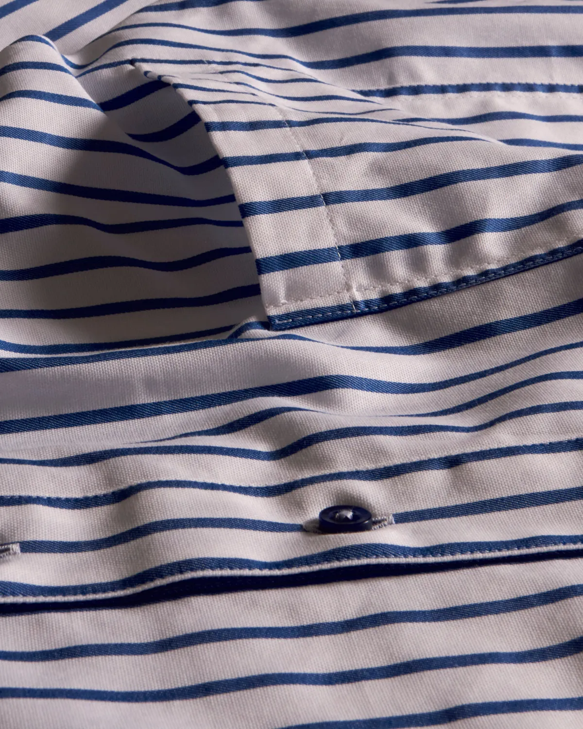 Hollington chemise col mao rayures pastel coton