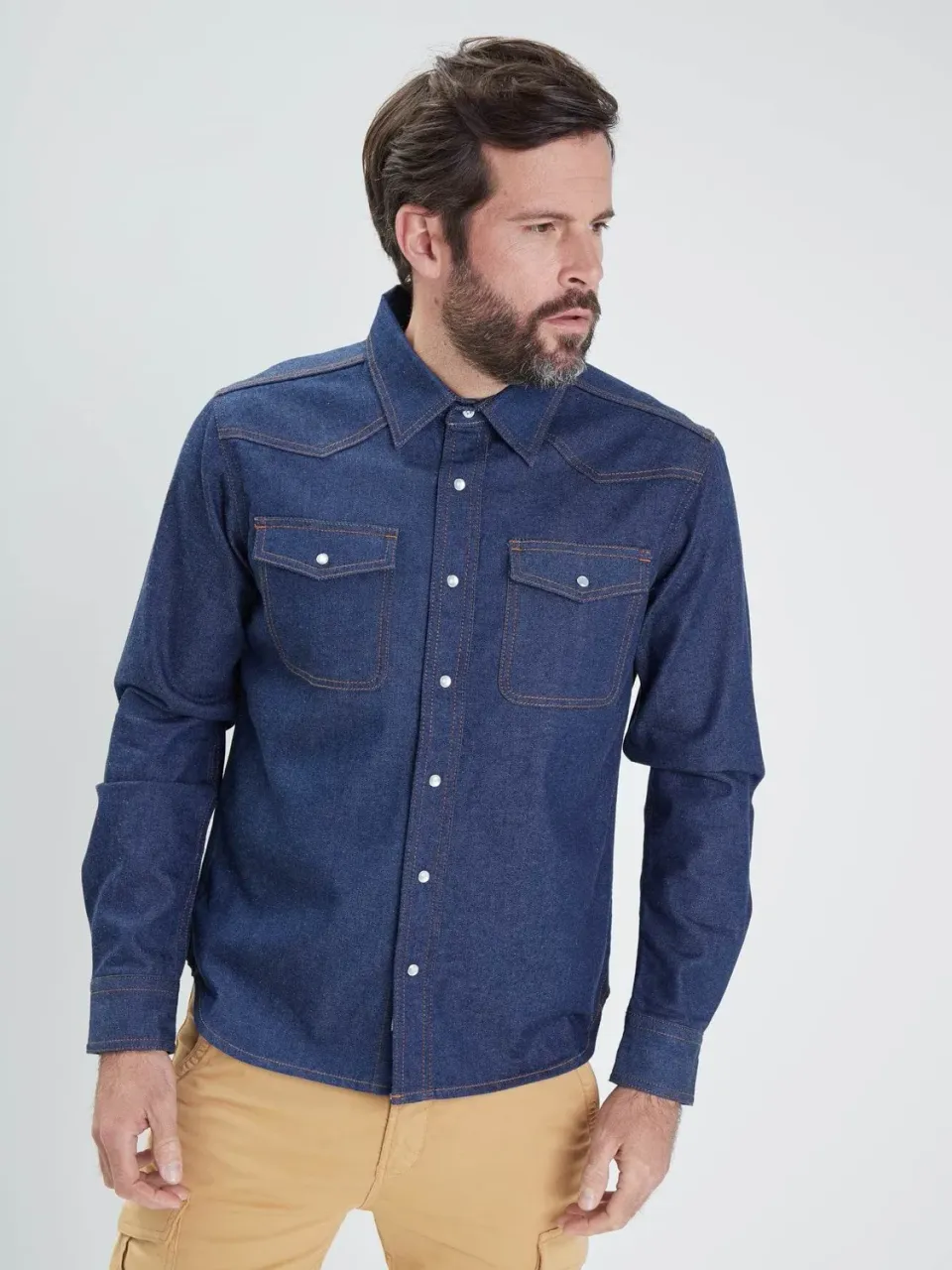 Daytona Patroller chemise denim blue brut