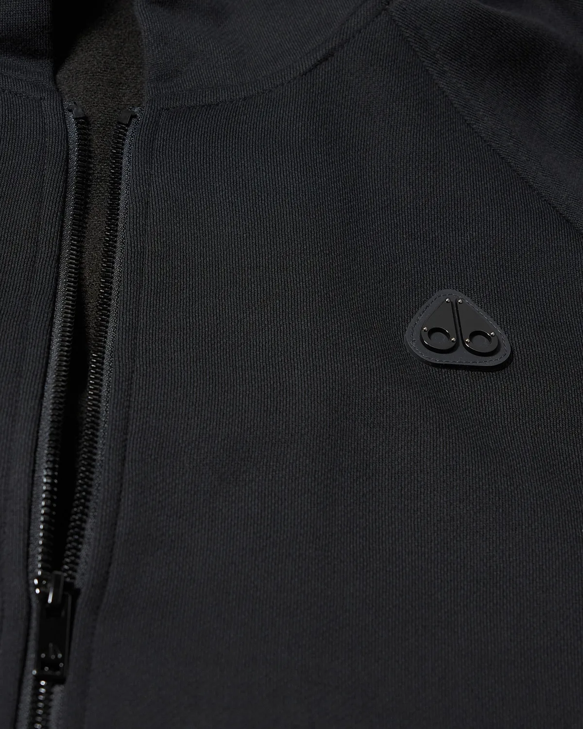 Moose Knuckles Yul Zip-Up hoodie noir coton