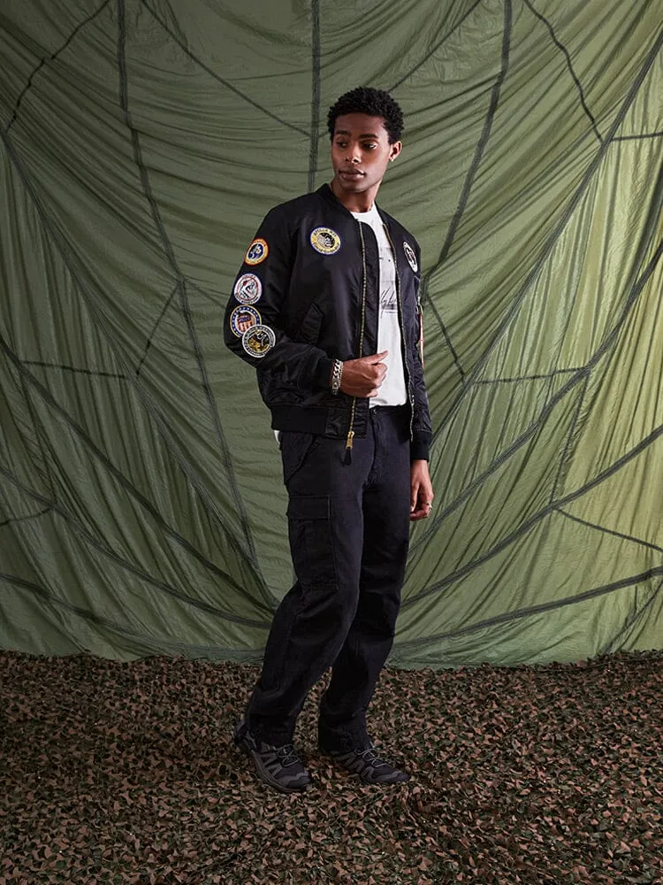 Alpha Industries L-2B Apollo bomber noir nylon patches NASA