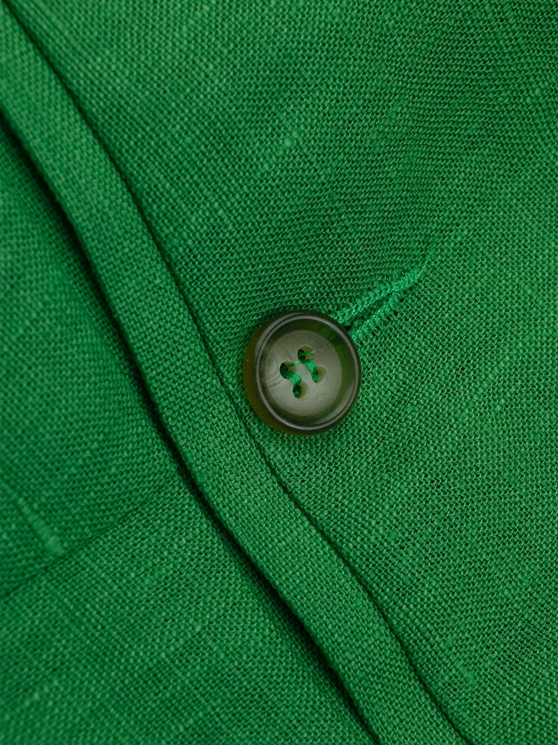 Hollington Siza pantalon lin vert coupe italienne