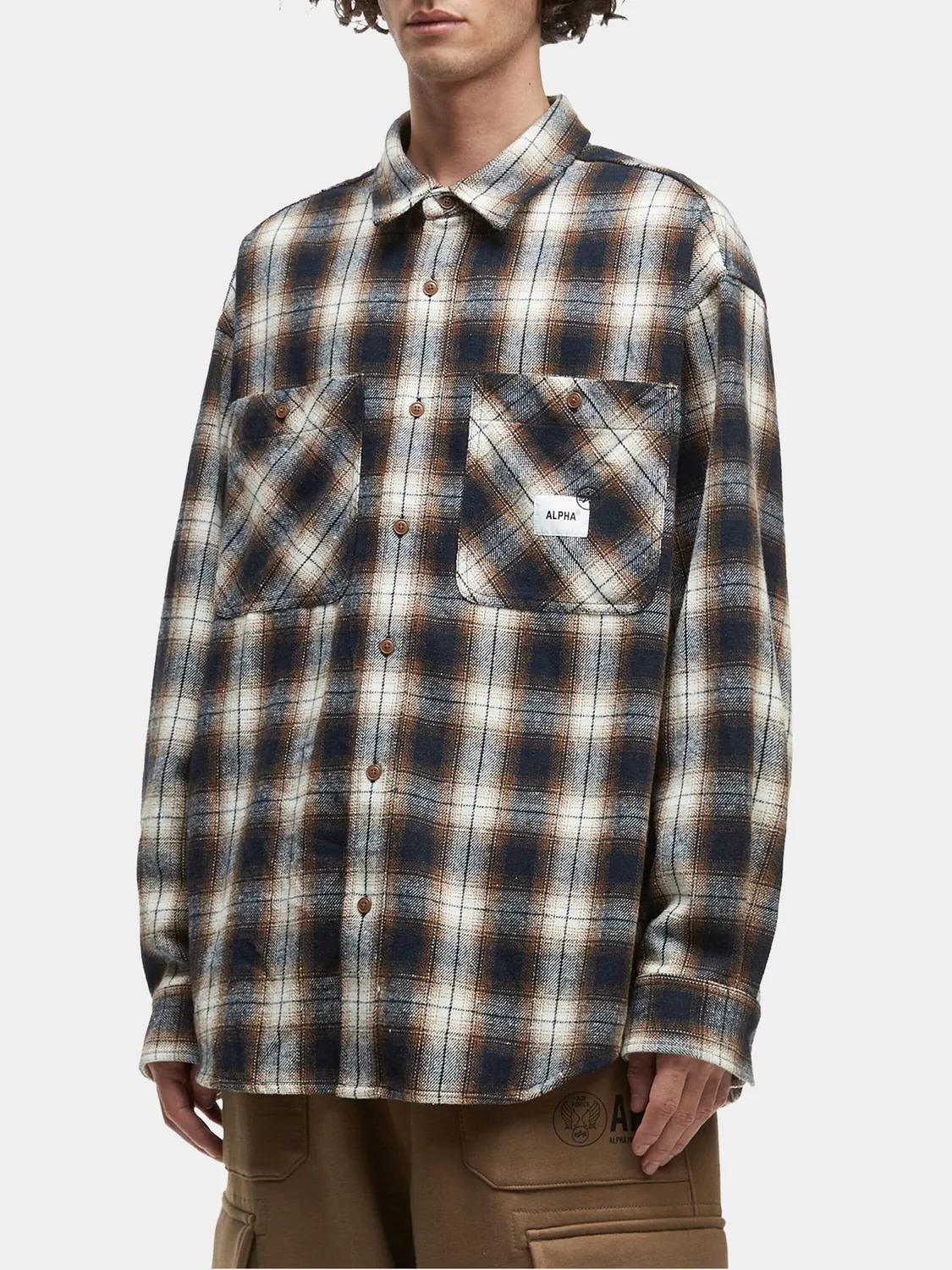 Alpha Industries Unfrm chemise flanelle rouille regular