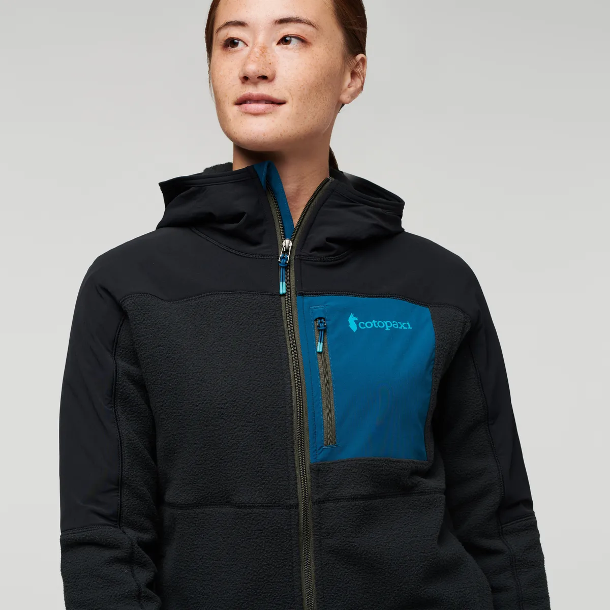 Cotopaxi Abrazo Fleece Hooded Full-Zip Jacket polaire femme Noire