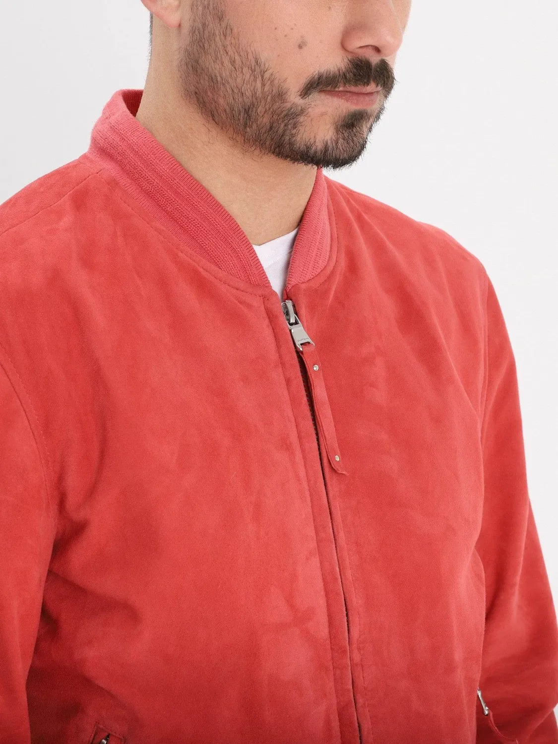 Daytona Windon bomber homme cognac daim chèvre