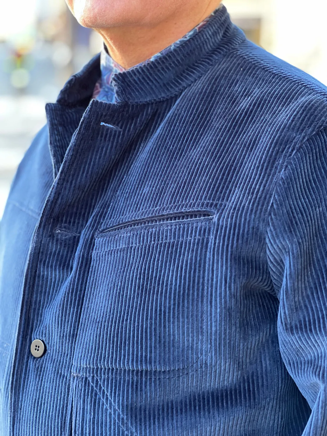 Hollington Architecte veste velours laine dark navy 46