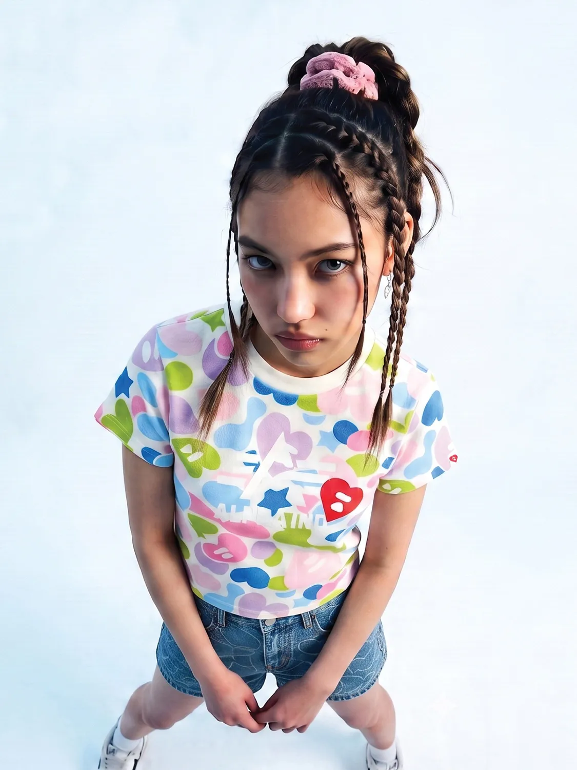 Alpha Industries APEE Camo Tee t-shirt crop femme camo coton
