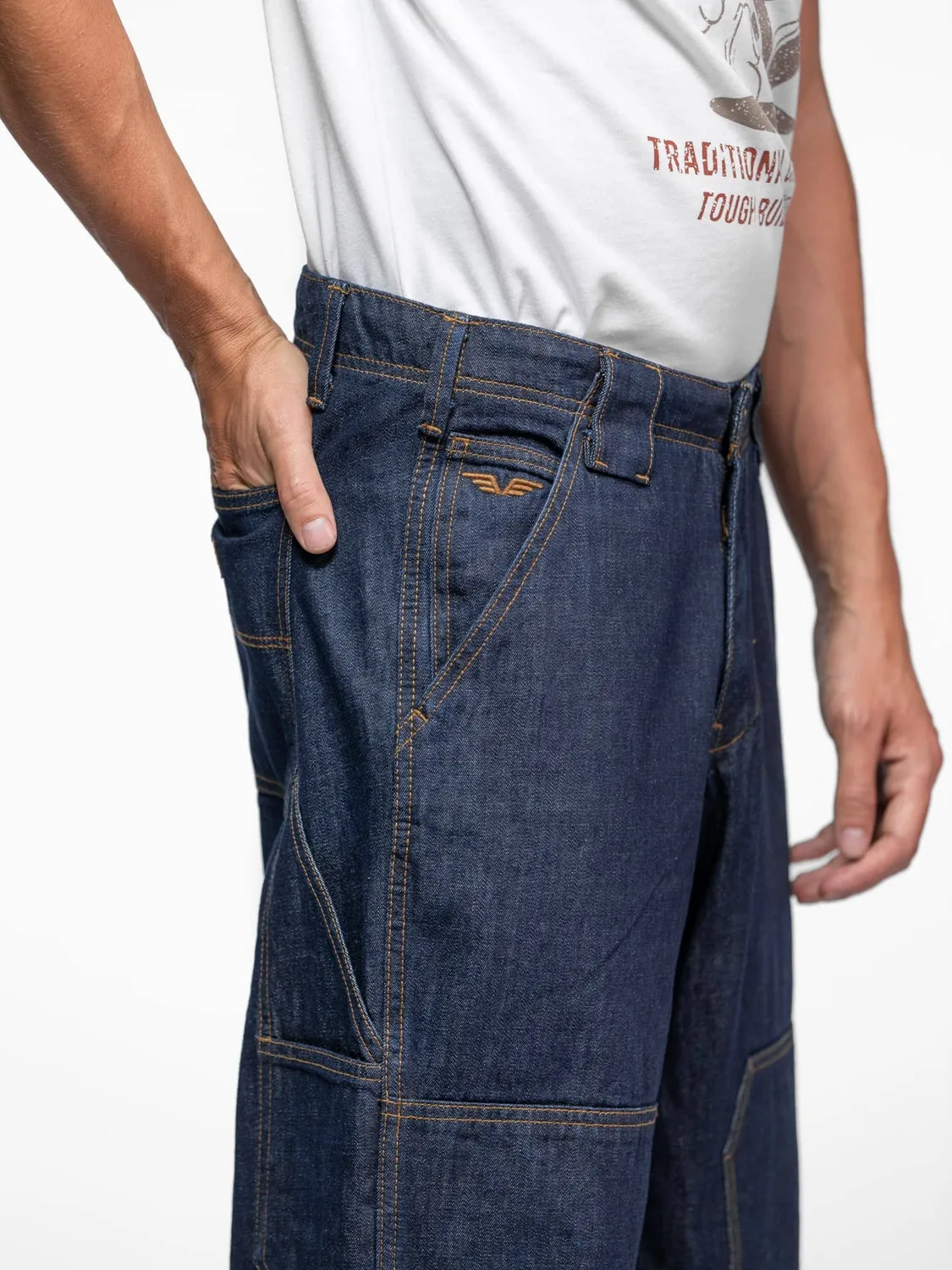 DAYTONA Parett jean regular homme bleu délavé rincé