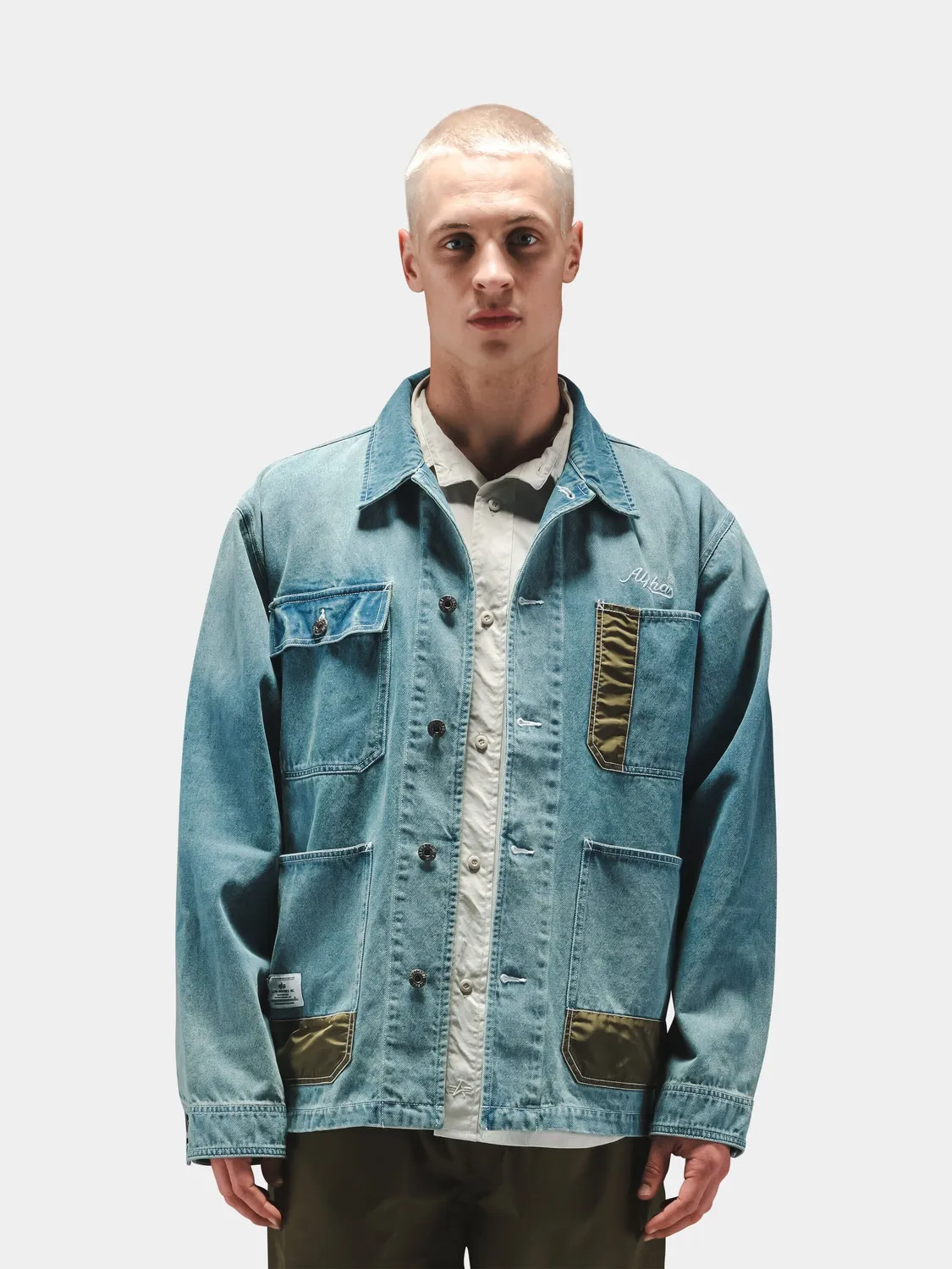 Alpha Industries Chore veste denim relaxed bleu coton