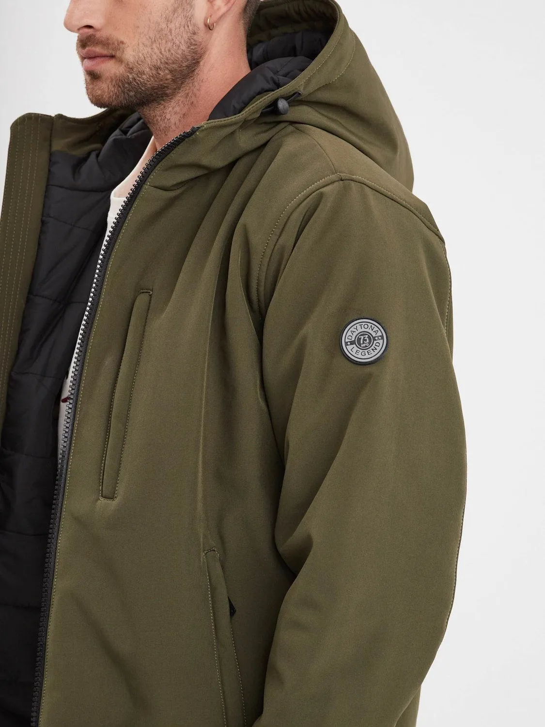 DAYTONA Carlow parka homme hiver noir softshell