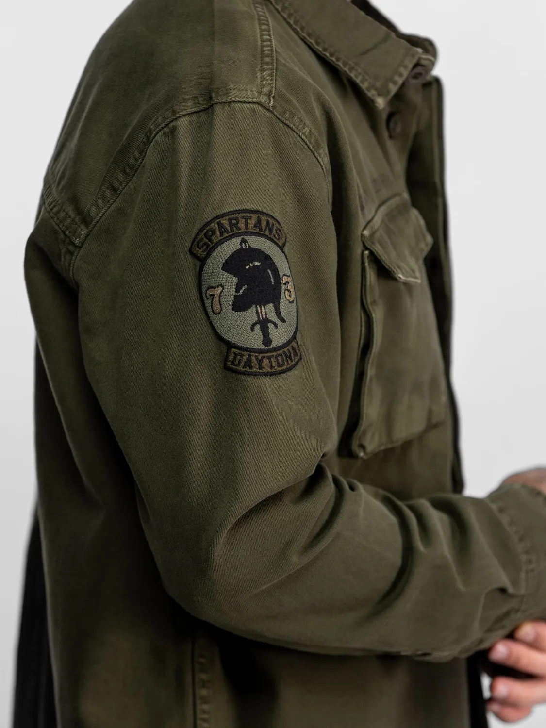 Daytona Joppa surchemise militaire denim kaki