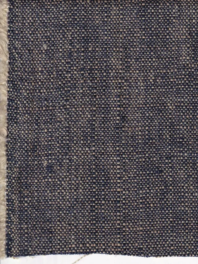 Hollington toile pur lin or marine tissu 5 m 225 g/m2