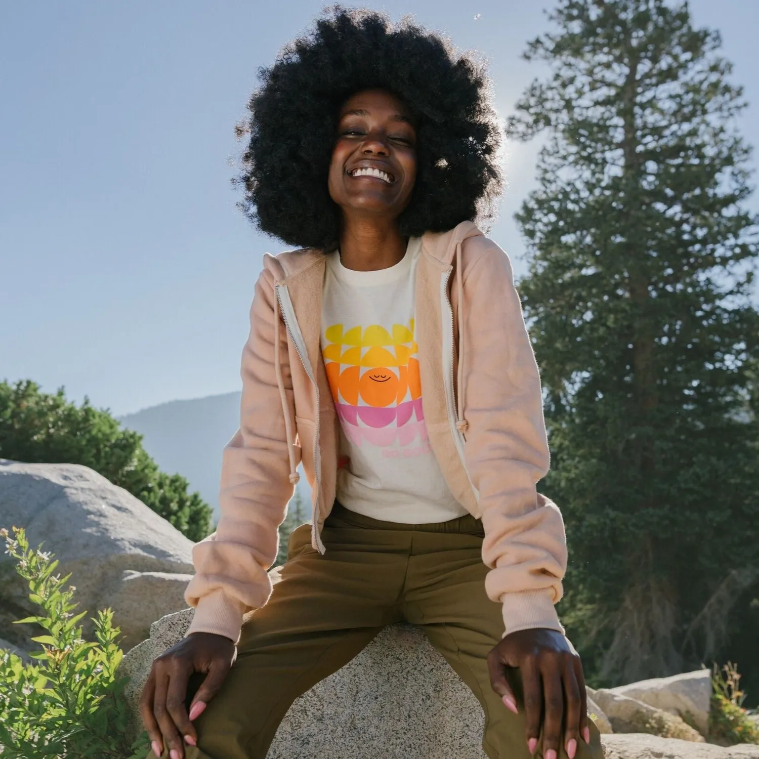 Cotopaxi Headspace x Cotopaxi t-shirt femme coton bio Bone