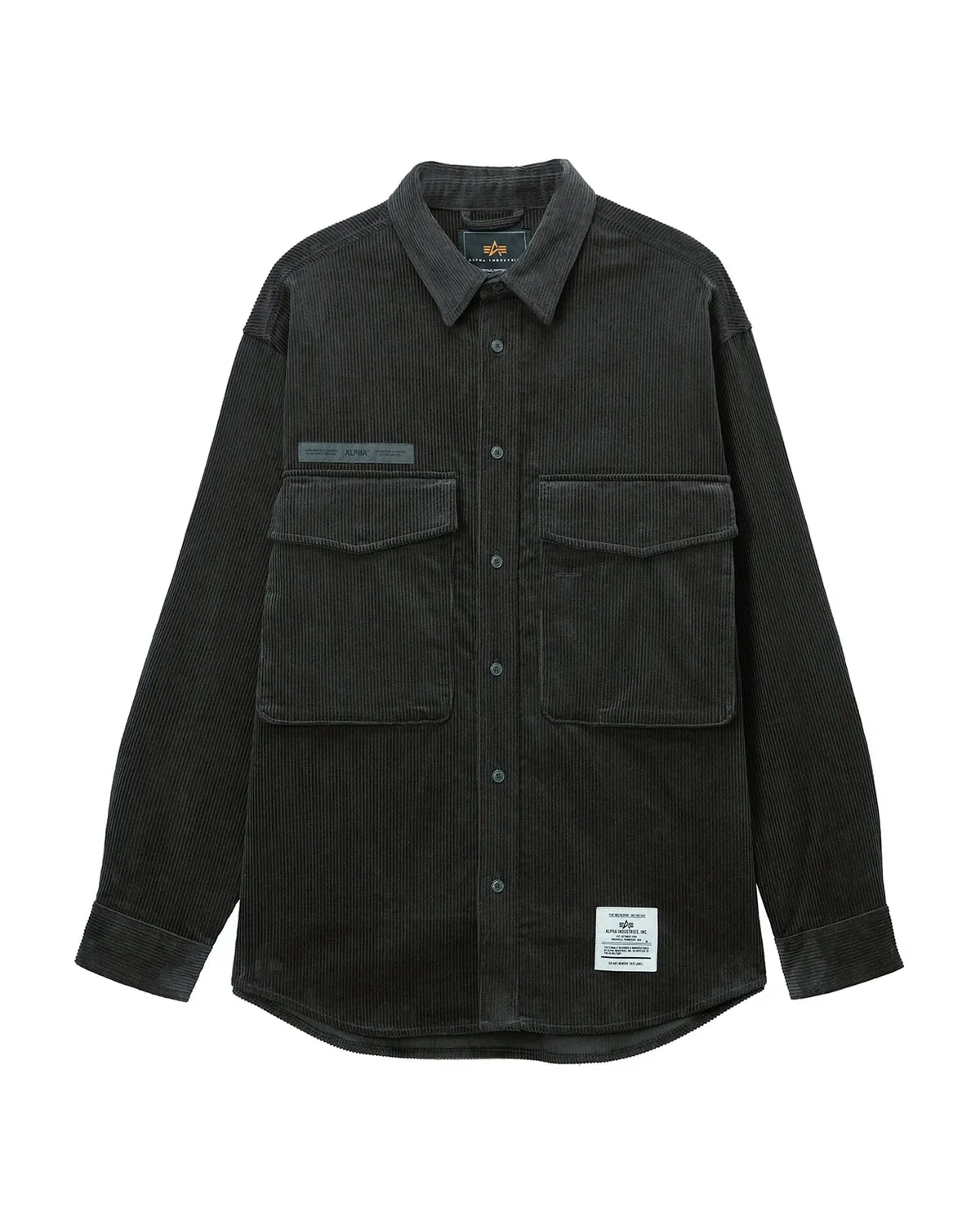 Alpha Industries UNFRM chemise velours coton gris