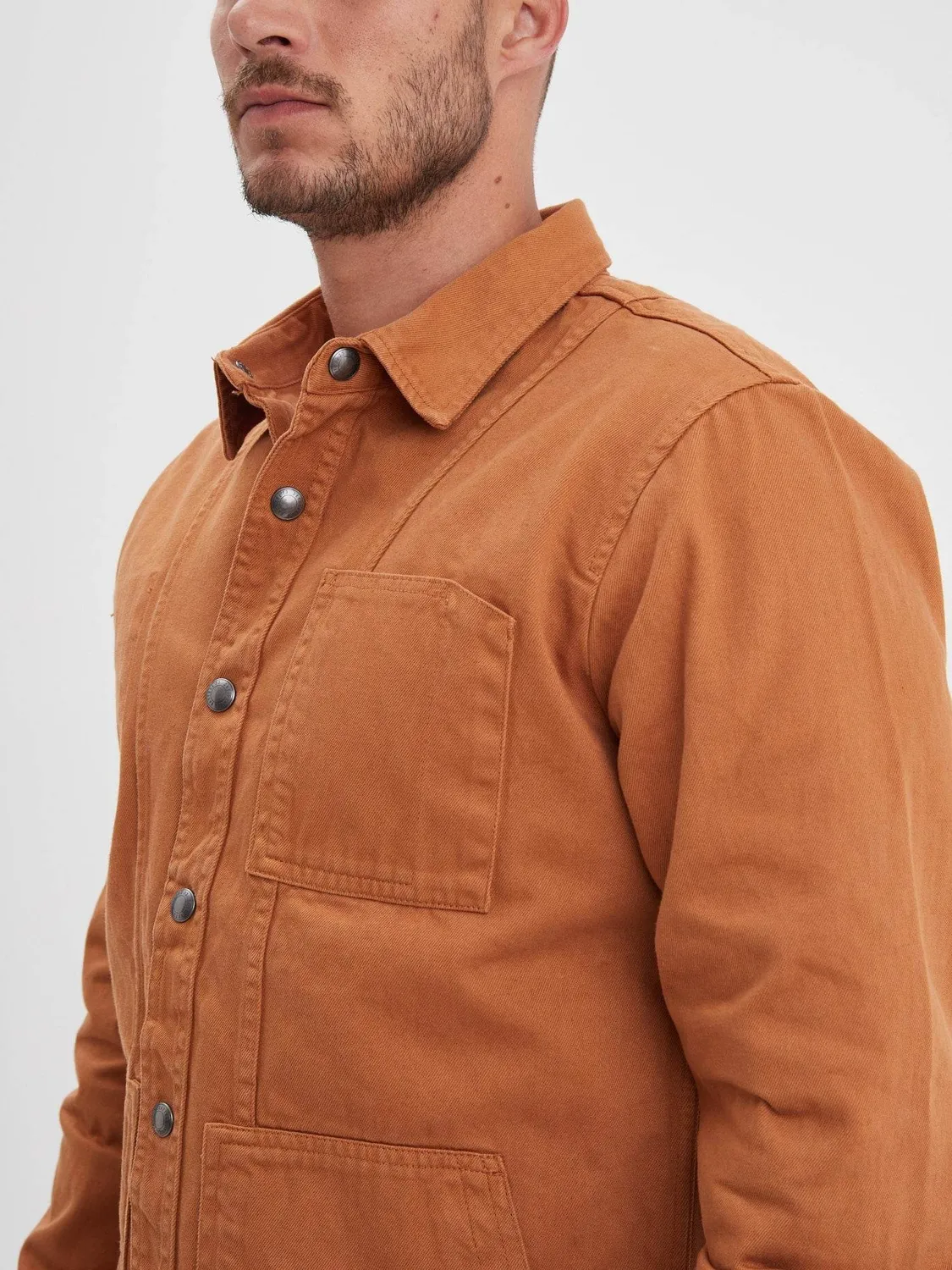 Daytona Hodgen veste travail homme Cognac bull denim