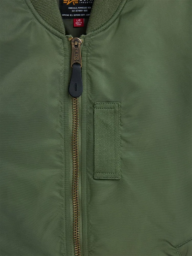 Alpha Industries MA-1 Mod bomber Sage nylon water-resistant