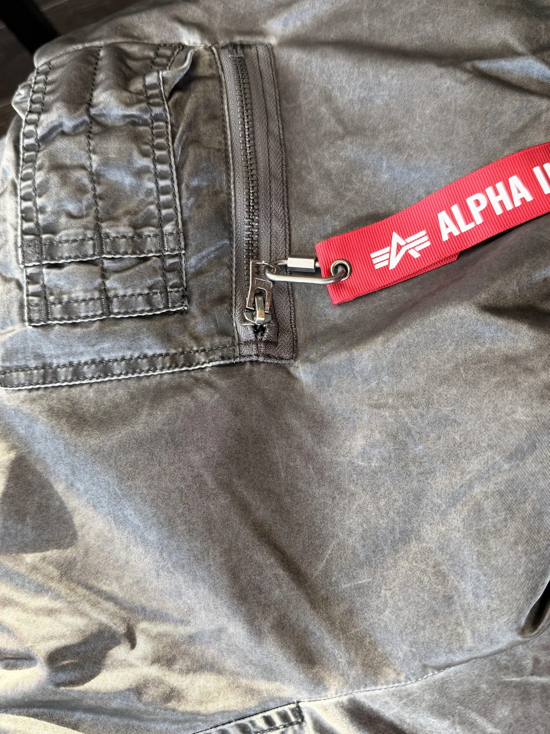 Alpha Industries CWU 45/P Battlewash bomber deep forest vintage