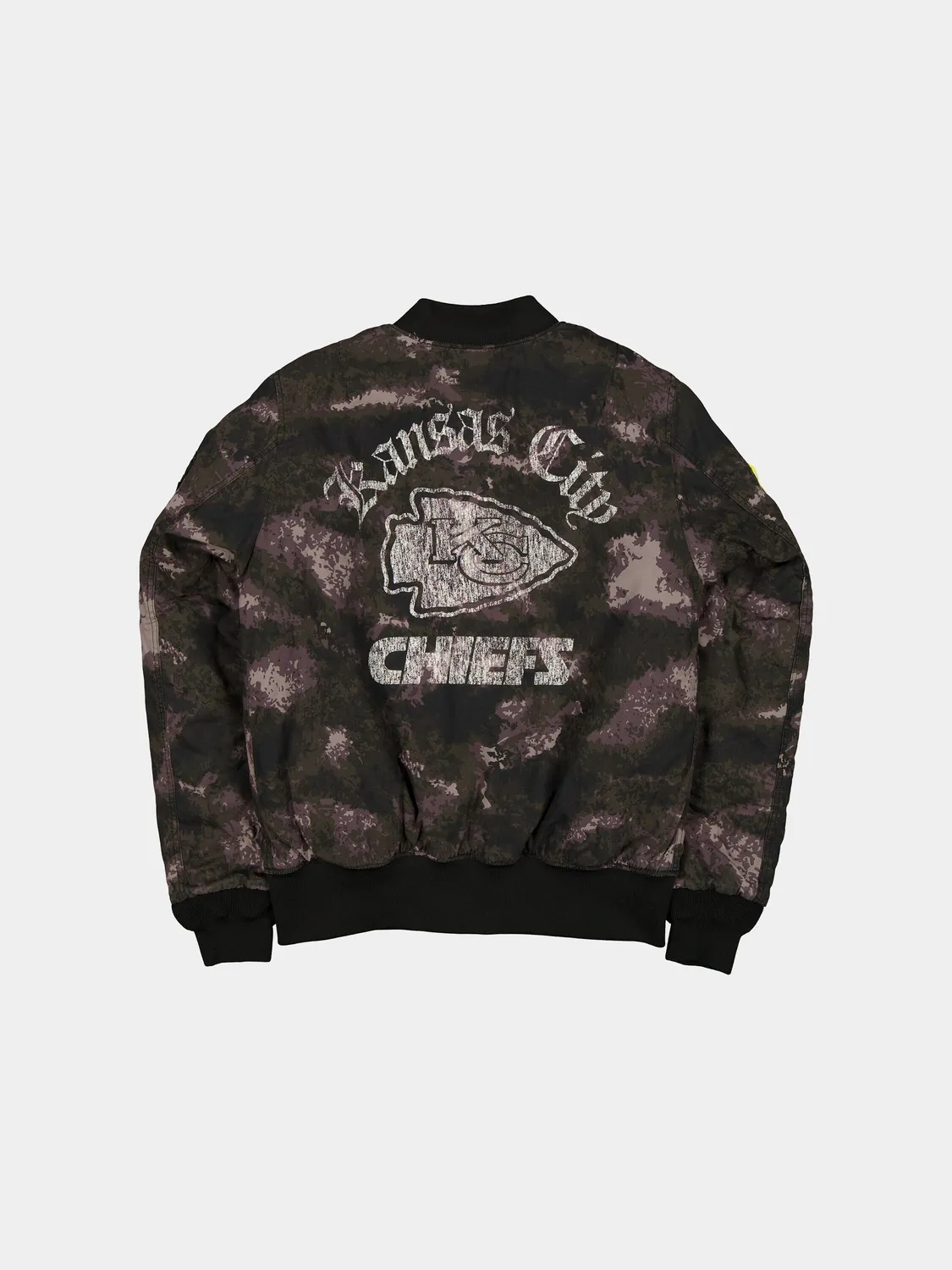 Alpha Industries MA-1 Chiefs bomber camouflage noir réversible