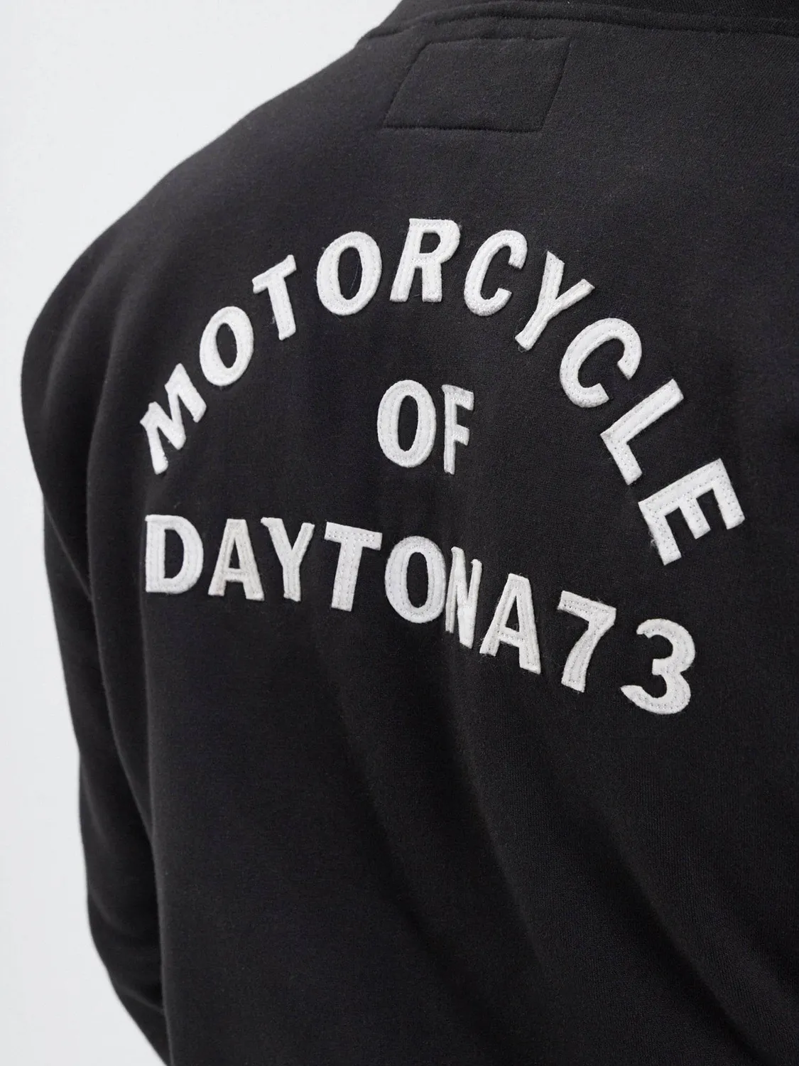 Daytona Motorcycle sweat capuche moto noir coton