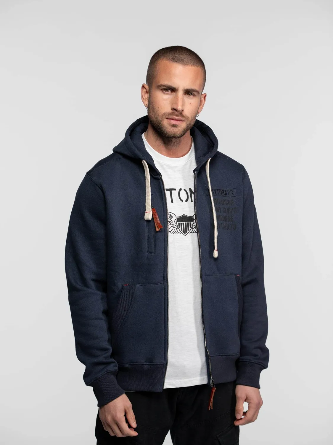 Daytona Castin sweat à capuche militaire vert army