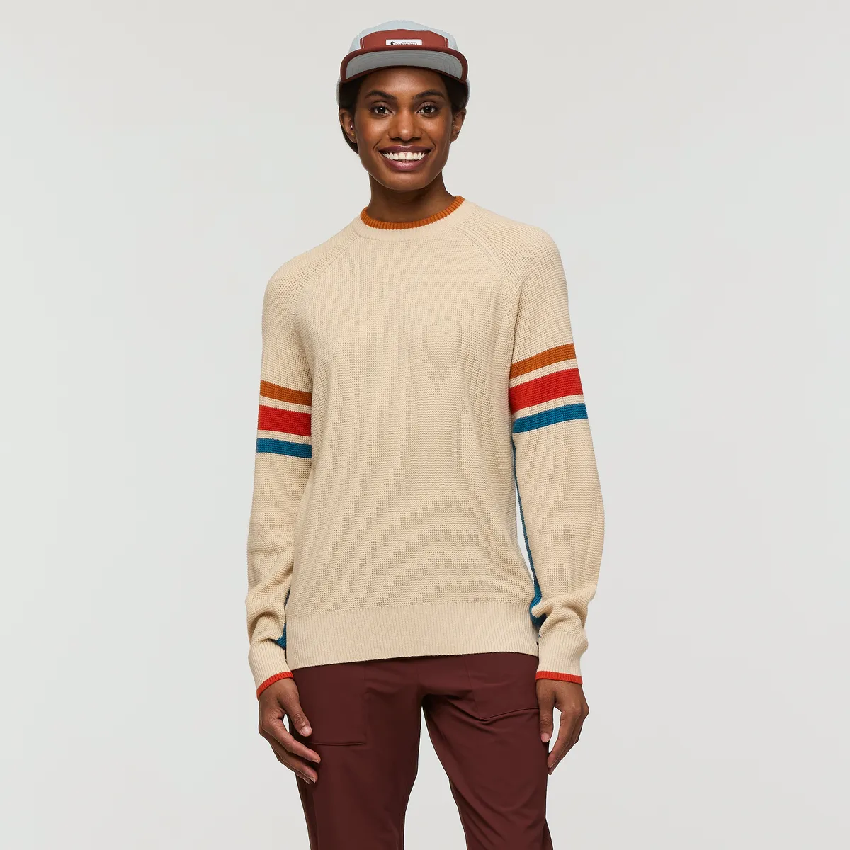 Cotopaxi Libre Waffle Crew pull femme Carbon maille gaufrée