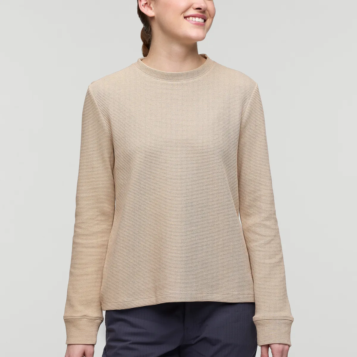 Cotopaxi Atajo chemise gaufrée manches longues femme Oatmeal
