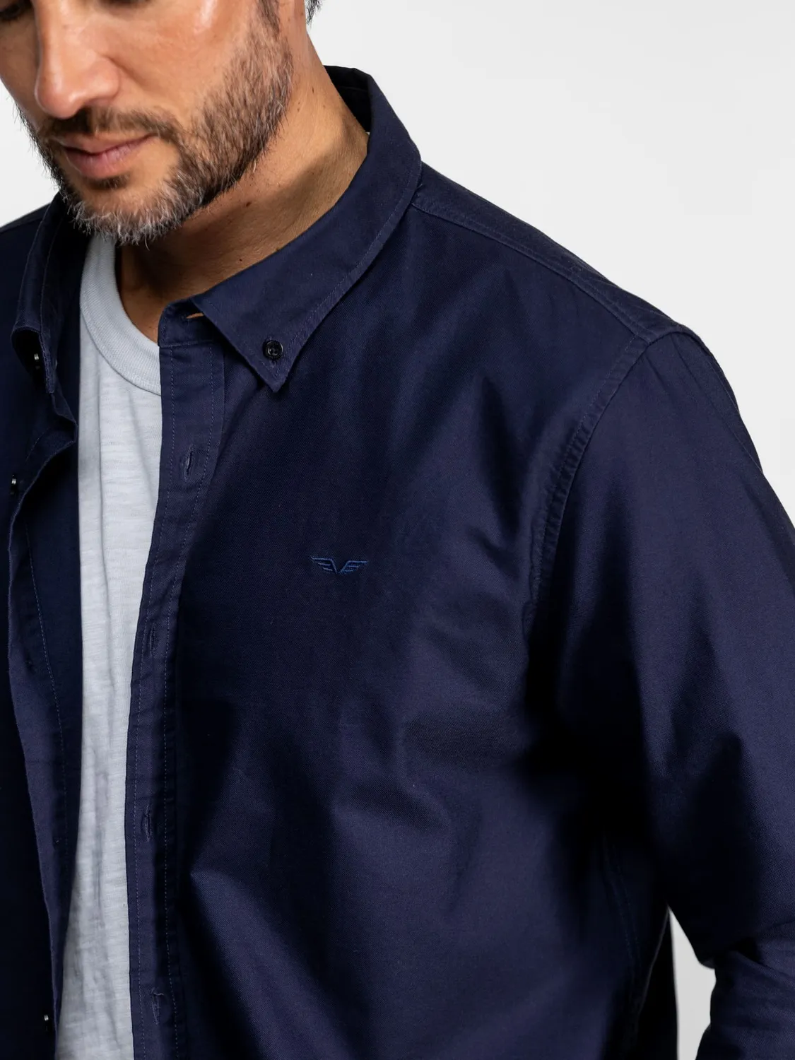 Daytona Shirof chemise oxford bleu clair