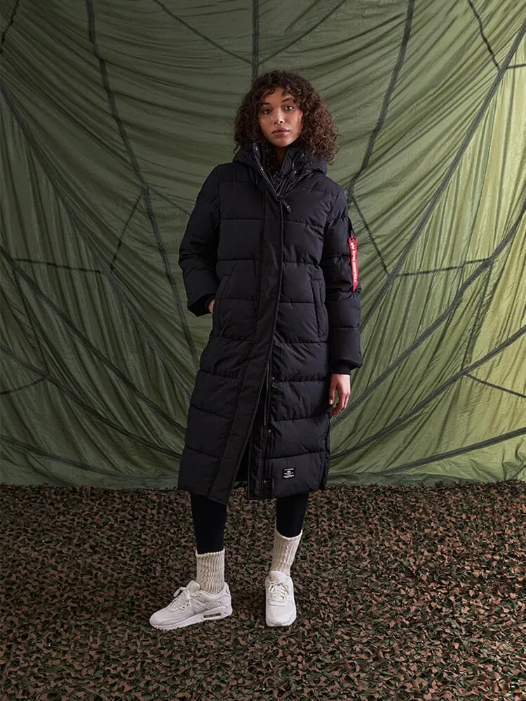 Alpha Industries Sierra Parka Femme Noir Matelassé