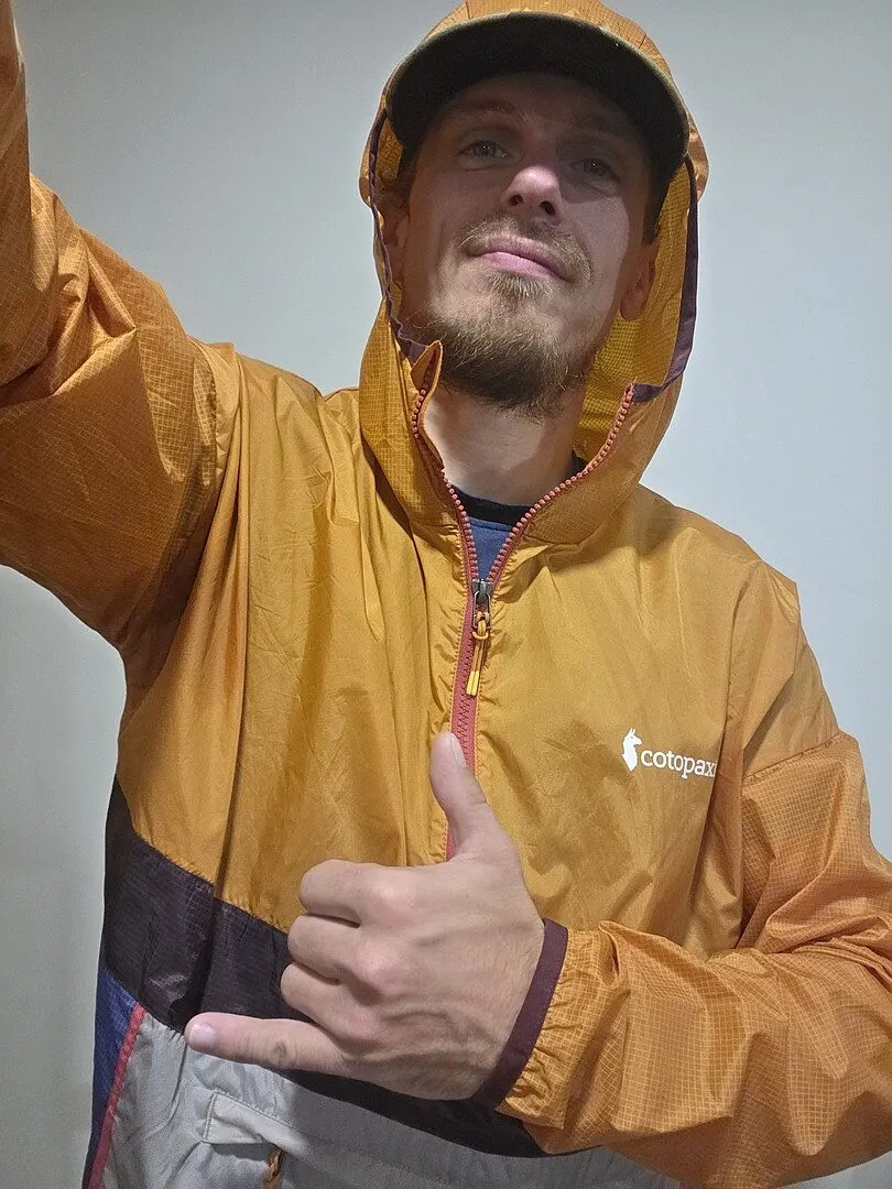 Cotopaxi Teca coupe-vent homme Sunrise demi-zip léger