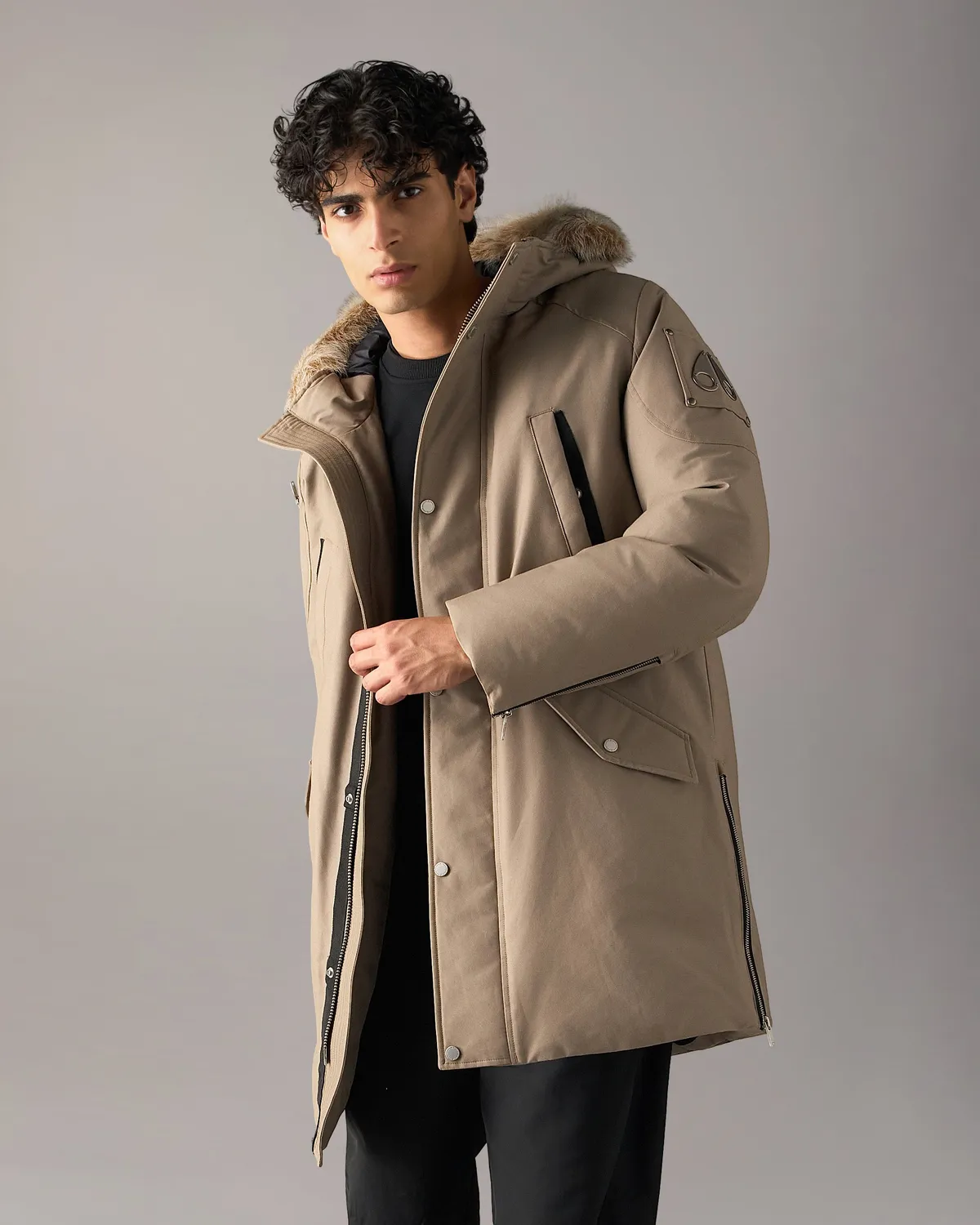 Moose Knuckles Stirling 2.0 parka black-bronze