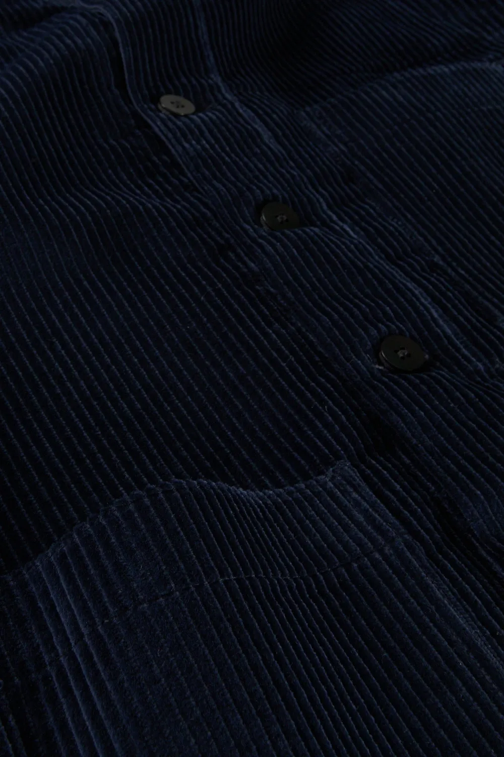 Hollington gilet velours de laine dark navy bleu marine