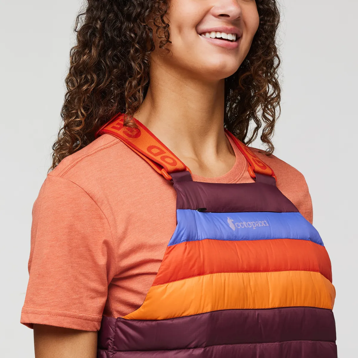 Cotopaxi Fuego combinaison femme Wine Stripes duvet