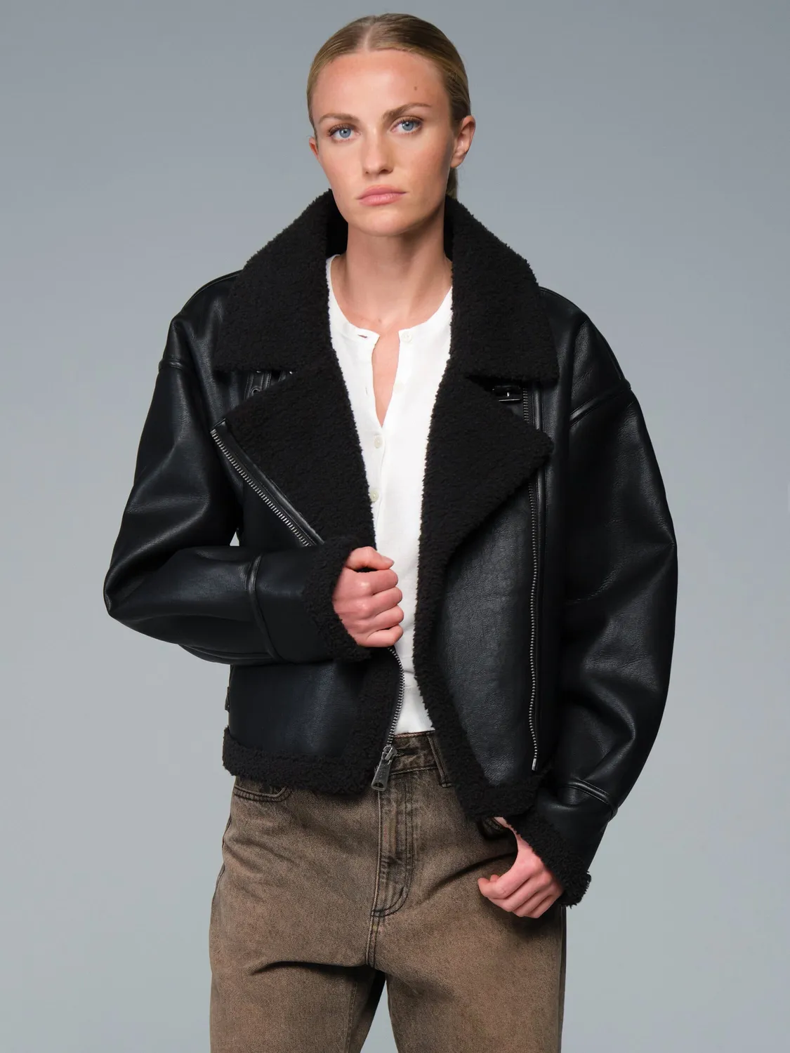 Alpha Industries Grove Moto veste femme black chaude