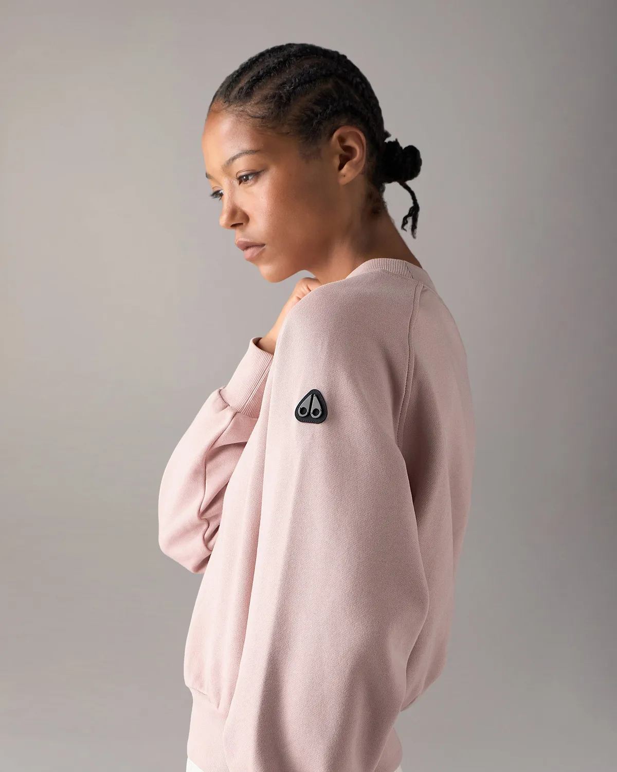 Moose Knuckles YYZ sweat col rond rosewood