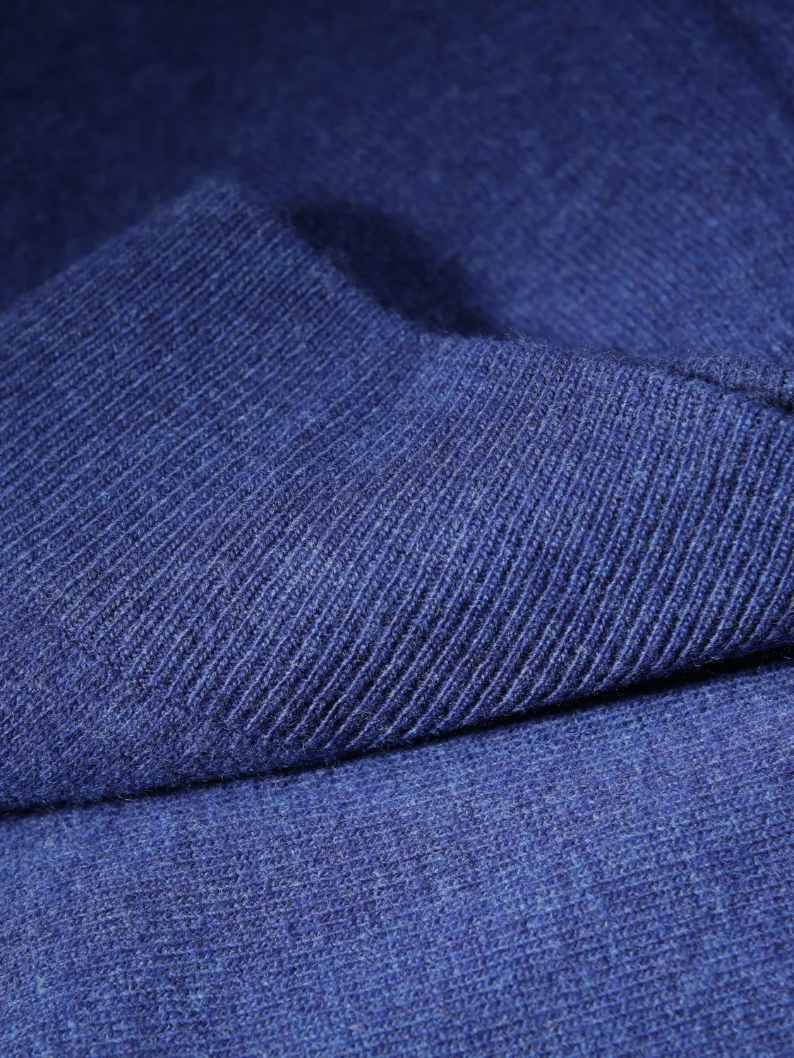 Hollington cardigan zippé Geelong bleu indigo laine
