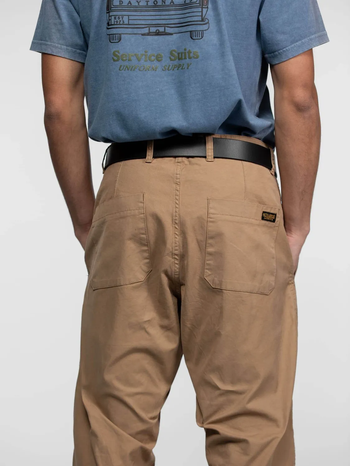 Daytona Auden pantalon worker homme beige twill coupe droite