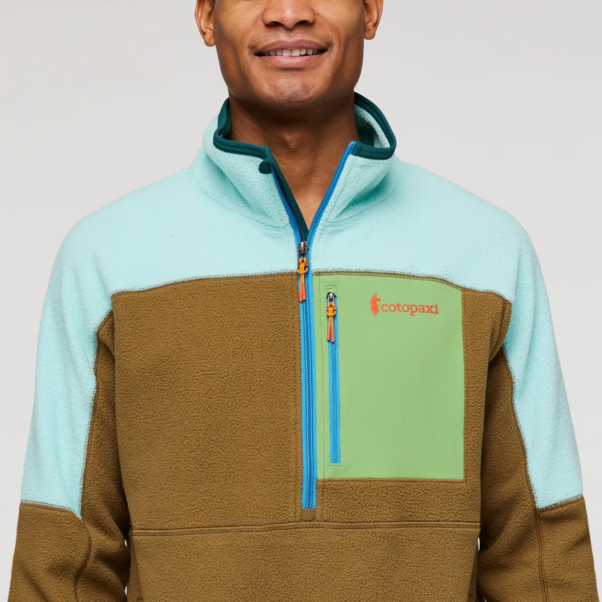 Cotopaxi Abrazo Half-Zip polaire homme Maritime/Birch