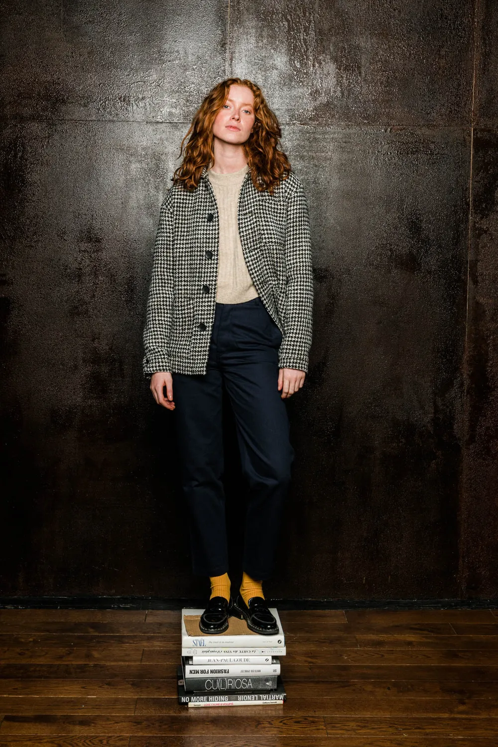 SOUBACQ Le Bleu Concorde veste de travail tweed