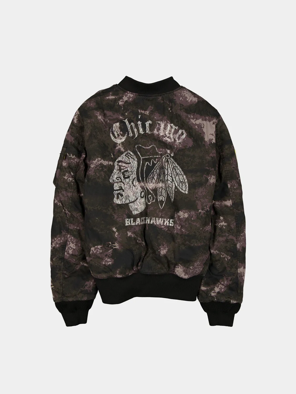 Alpha Industries Blackhawks New Era MA-1 bomber noir camo