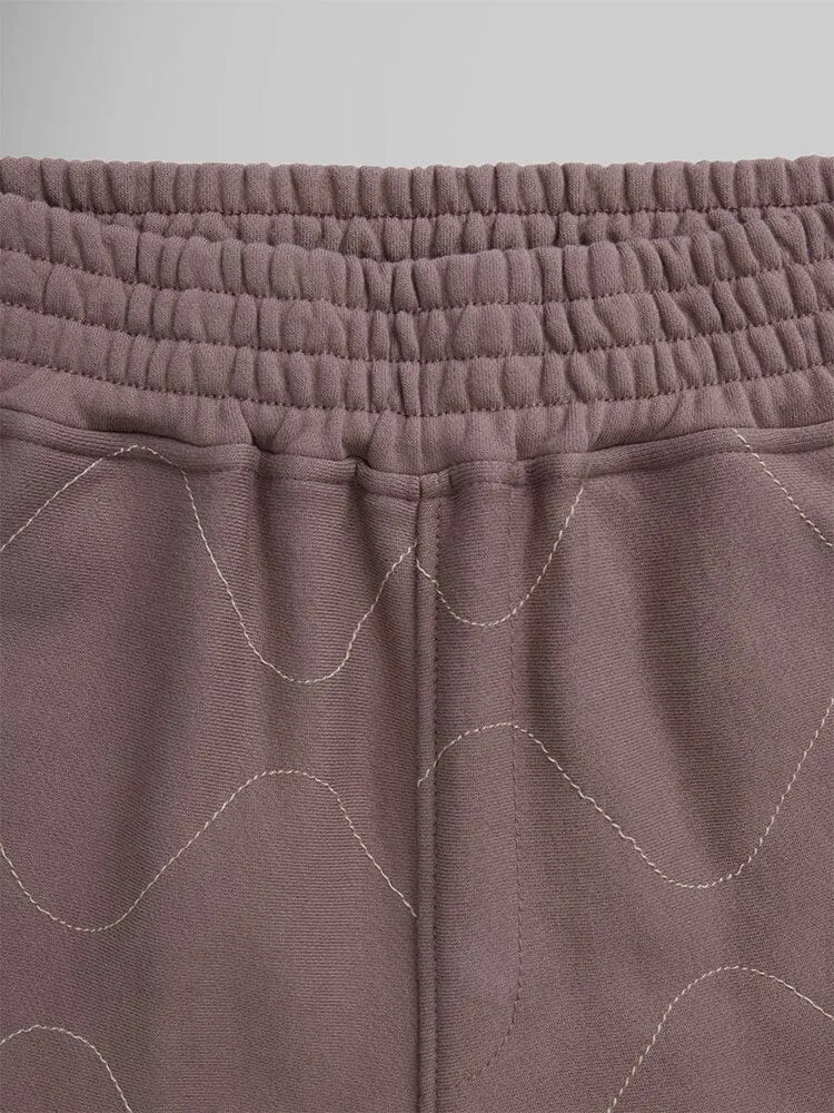 Alpha Industries Quilted short matelassé violet femme