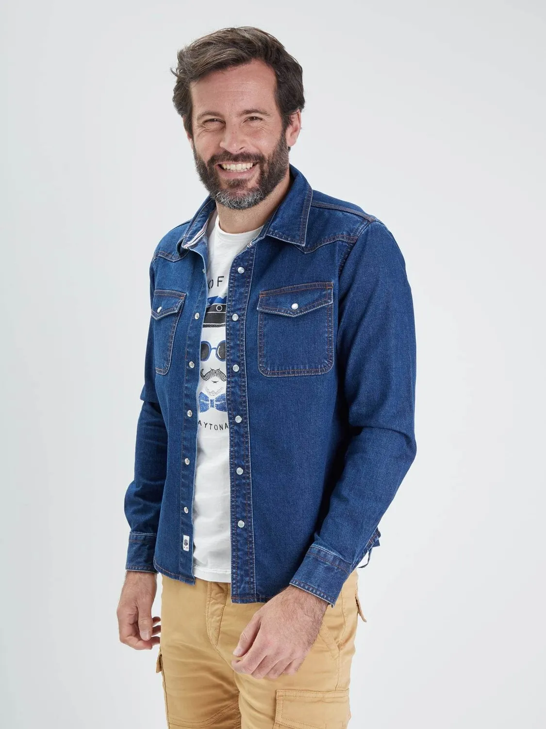 Daytona Patroller chemise denim blue brut