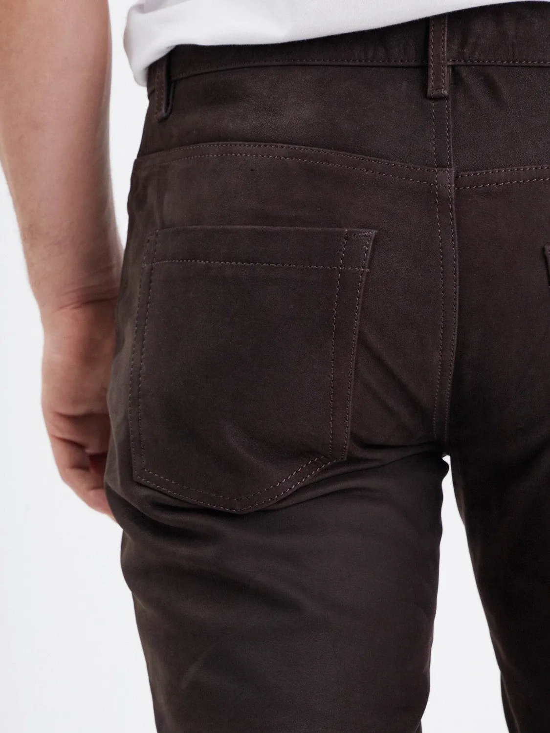 DAYTONA Booling madison pantalon cuir noir vachette