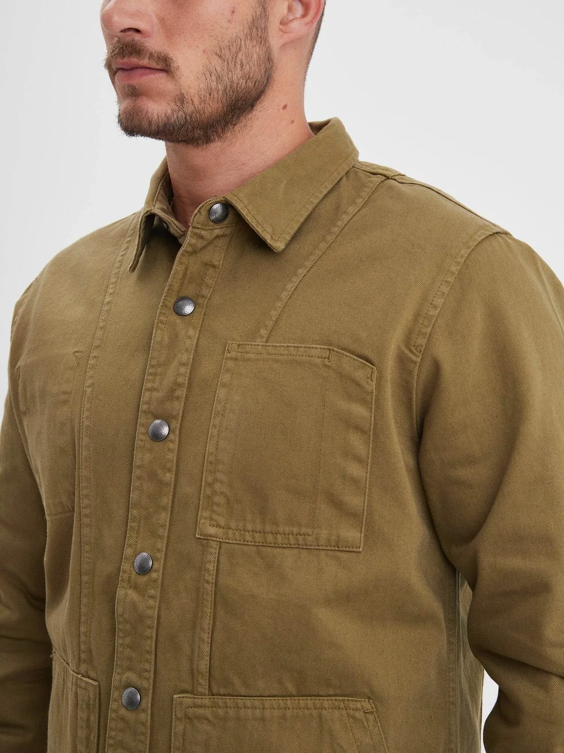 Daytona Hodgen veste travail homme Cognac bull denim
