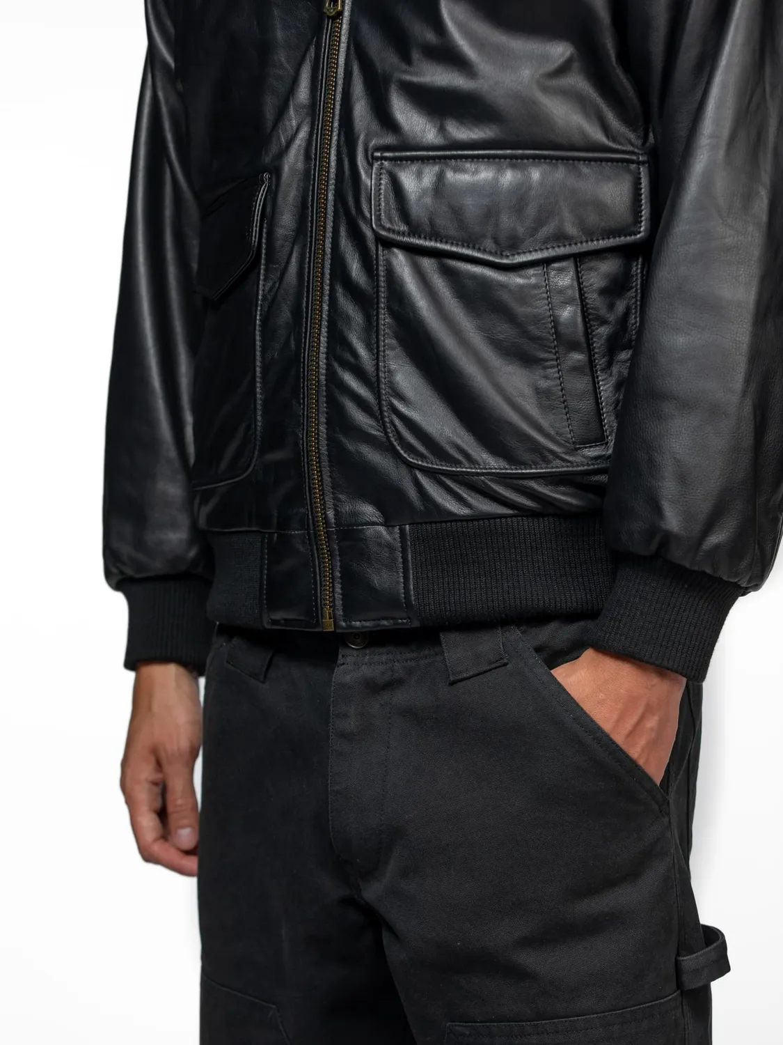 Daytona Dogue blouson cuir aviateur black vachette